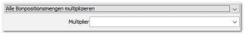Alle Bonpositionsmengen multiplizieren