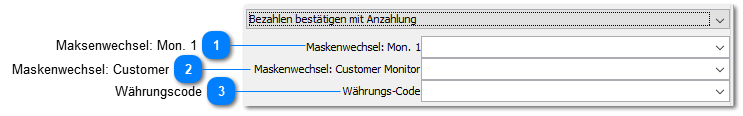 Bezahlen bestätigen mit Anzahlung