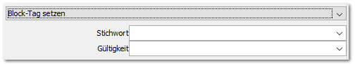 Block-Tag setzen