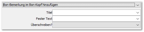 Bon-Bemerkung im Bon-Kopf hinzufügen