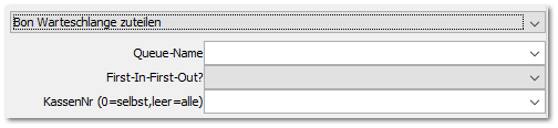 Bon Warteschlange zuteilen