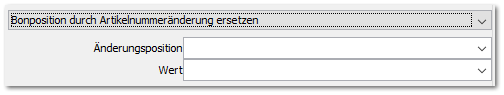 Bonposition durch Artikelnummeränderung ersetzen
