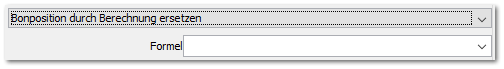 Bonposition durch Berechnung ersetzen