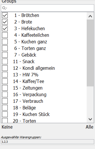 4. Warengruppen