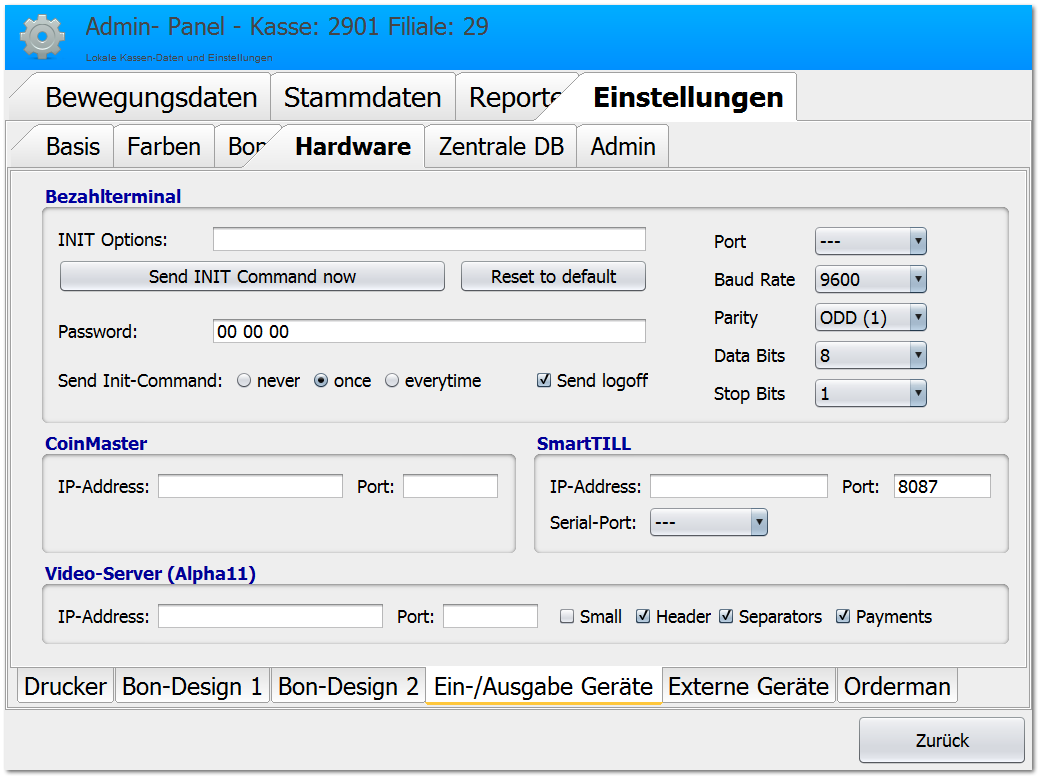 Ein-/Ausgabe Geräte