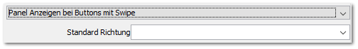 Panel Anzeigen bei Buttons mit Swipe