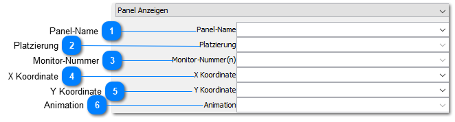 Panel Anzeigen