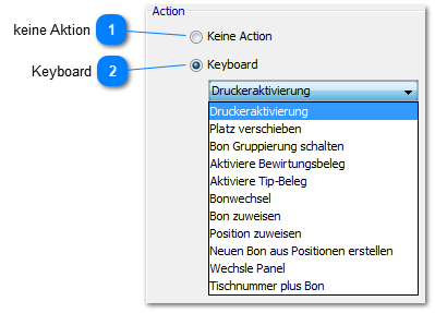 Toggle-Button - Aktionen